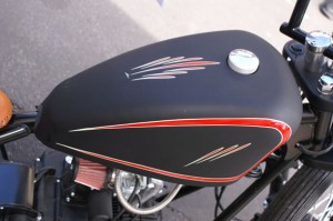 tommy_sporty_tank Bikes and Other 2-wheelers Pinstriping by Herb Martinez, Livermore, CA. Serving the San Francisco Bay area.            