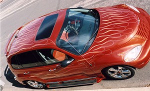 PT Cruiser Flames by Herb Martinez, Livermore, CA. Serving the San Francisco Bay area. 
