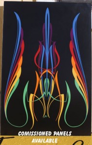 commissions Special Pinstriping & Sign Painting Projects by Herb Martinez, Livermore, CA. Serving the San Francisco Bay area.    