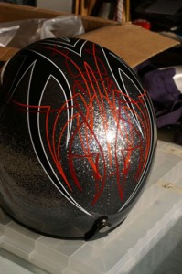 Helmet Pinstriping by Herb Martinez               