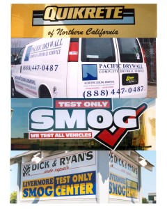 Hand Painted & Vinyl Signs by Herb Martinez San Francisco Bay area, California        